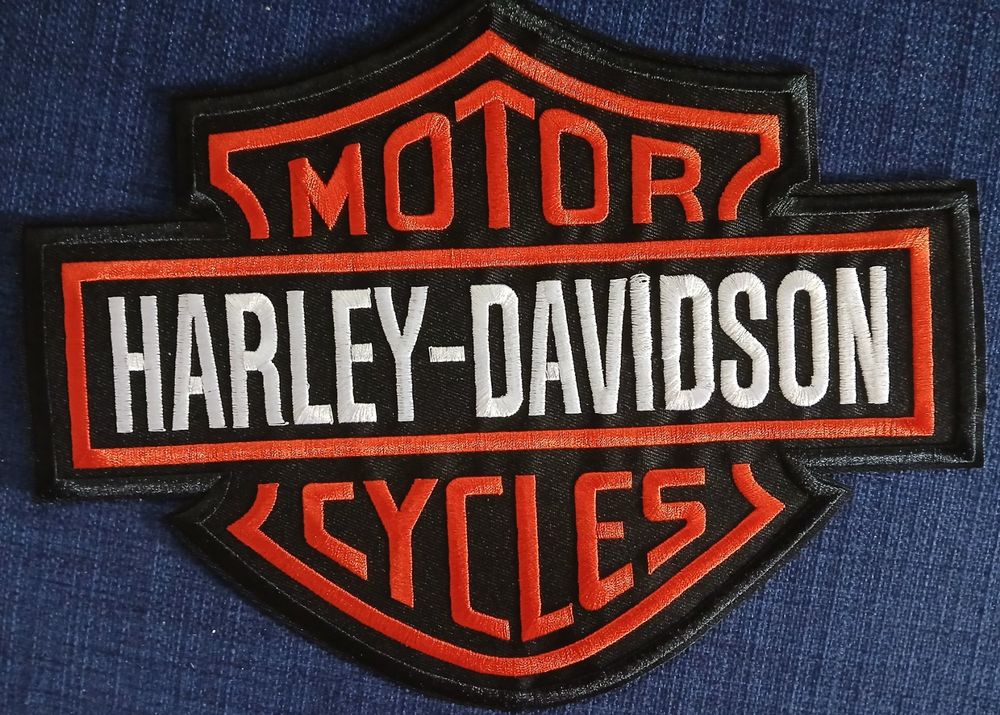 Harley-Davidson Toppe: Grand patch brodé Harley-Davidson Motorcycles J065 – Nuovo e nell'imballaggio originale da Allens venduto da MADE.IN.ROCK.N.ROLL 3