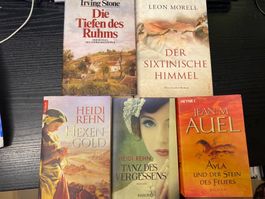 5 historische Romane, davon 2 von Heidi Rehn
