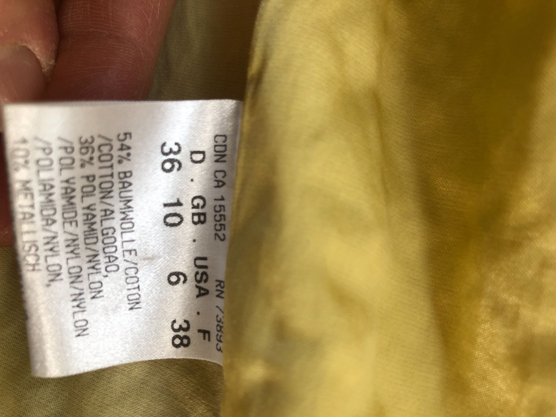 Giacche: Toller Blazer von Hauber Gr.36 gelb – Usato da Chur venduto da Renibe 6