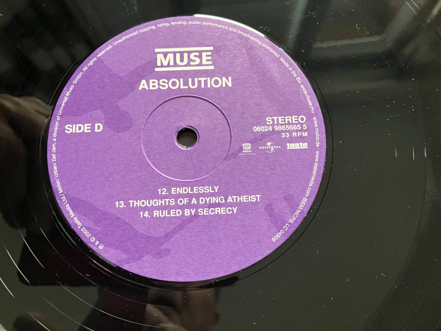 Dischi in vinile: Muse – Usato da Aarwangen venduto da Jukebox3 9
