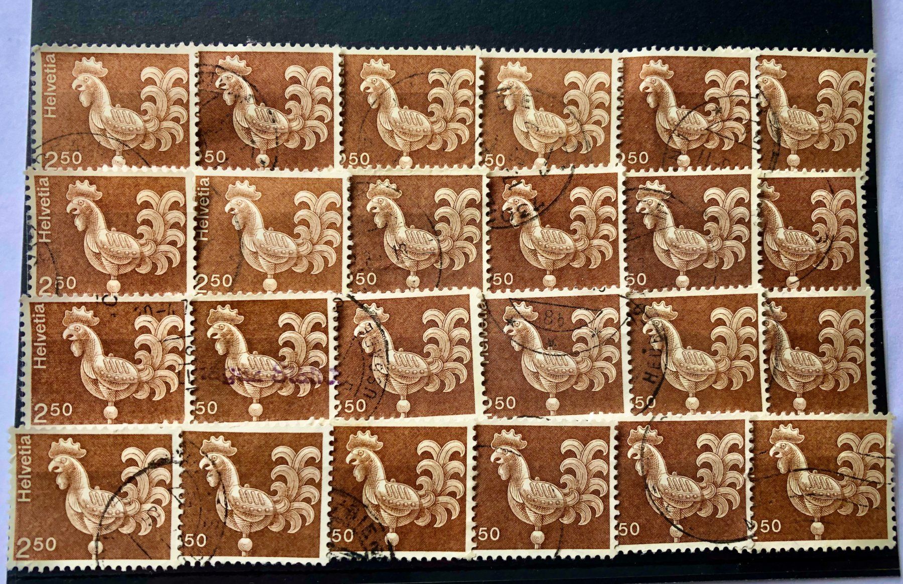 Tutti i francobolli: Nr.542 TURMHAHN  BRIEFMARKEN GESTEMPELT – Usato da Aarau venduto da Billa007