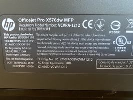 HP Officejet Pro X576dw MFP Drucker akzeptabler Zustand