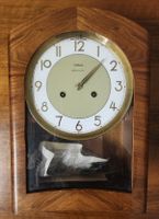 Wehrle Silentomatic Wanduhr Holz mit Pendel Germany