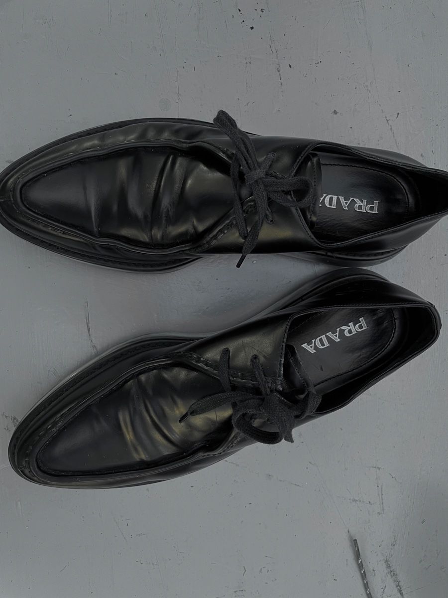 Prada Herrenschuhe: PRADA Herren Lederschuhe schwarz 45 – Gebraucht aus Zürich von Danokiko