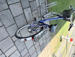 Fahrrad Damenvelo blau gut erhalten Marke BliXXer