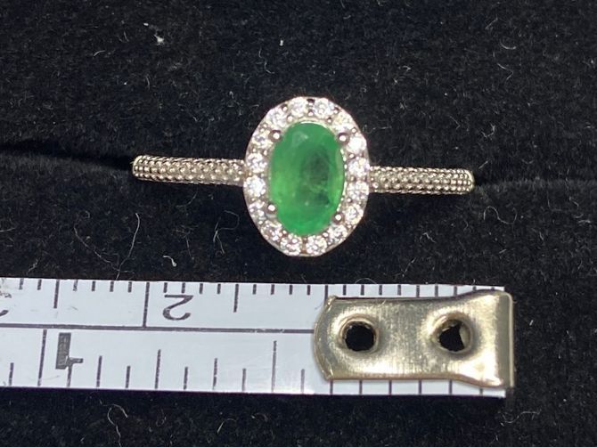 Anelli: Smaragd Ring verstellbar 925 Silber neu – Nuovo (secondo la descrizione) da St. Gallen venduto da GIULESGG 6