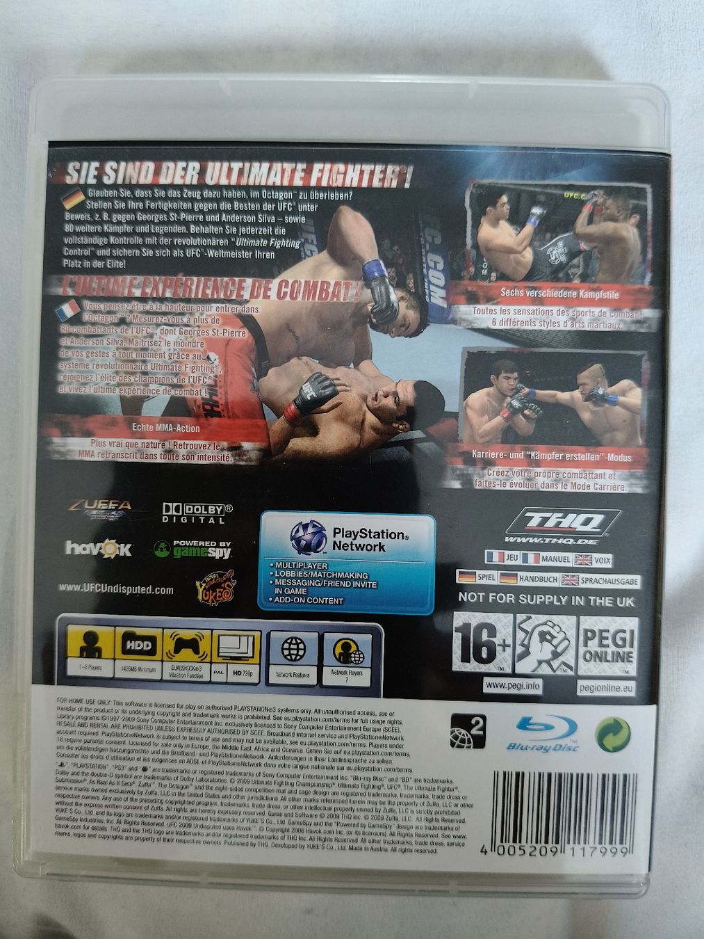 Sony Giochi: UFC 2009 Undisputed – Usato da St. Gallen venduto da Ringa72 1