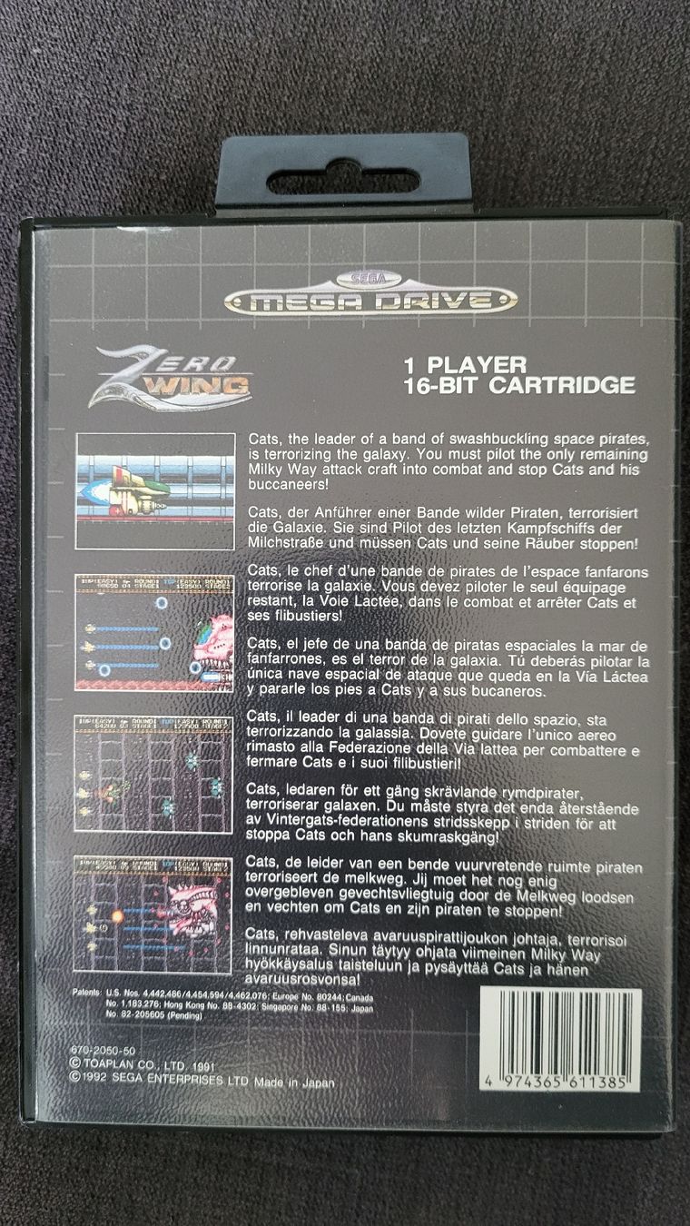 Sega Giochi: Zero Wing / SEGA Mega Drive Spiel Kompl. – Nuovo (secondo la descrizione) da Biel/Bienne venduto da Retrohr 2