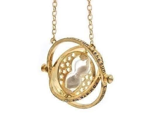 Harry Potter Zeitumkehrer Halskette - Silberfarben - Offiziell Lizenziert - Fan Merchandise