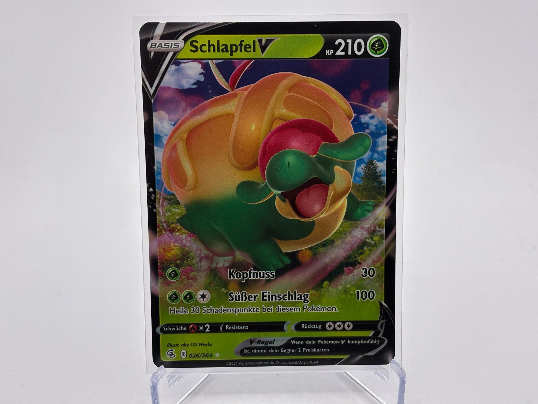 Pokémon Carte collezionabili: Fusionsangriff - Schlapfel V  (FST 26) - DE – Nuovo (secondo la descrizione) da Allschwil venduto da Bullach