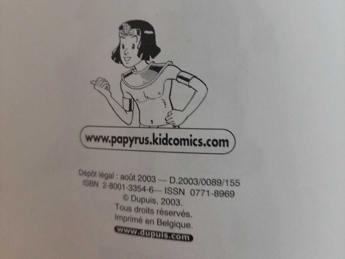 Comics: Papyrus T. 26 Le Masque D'Horus EO 2003 TBE – Gebraucht aus Genève von Blu_BD 2