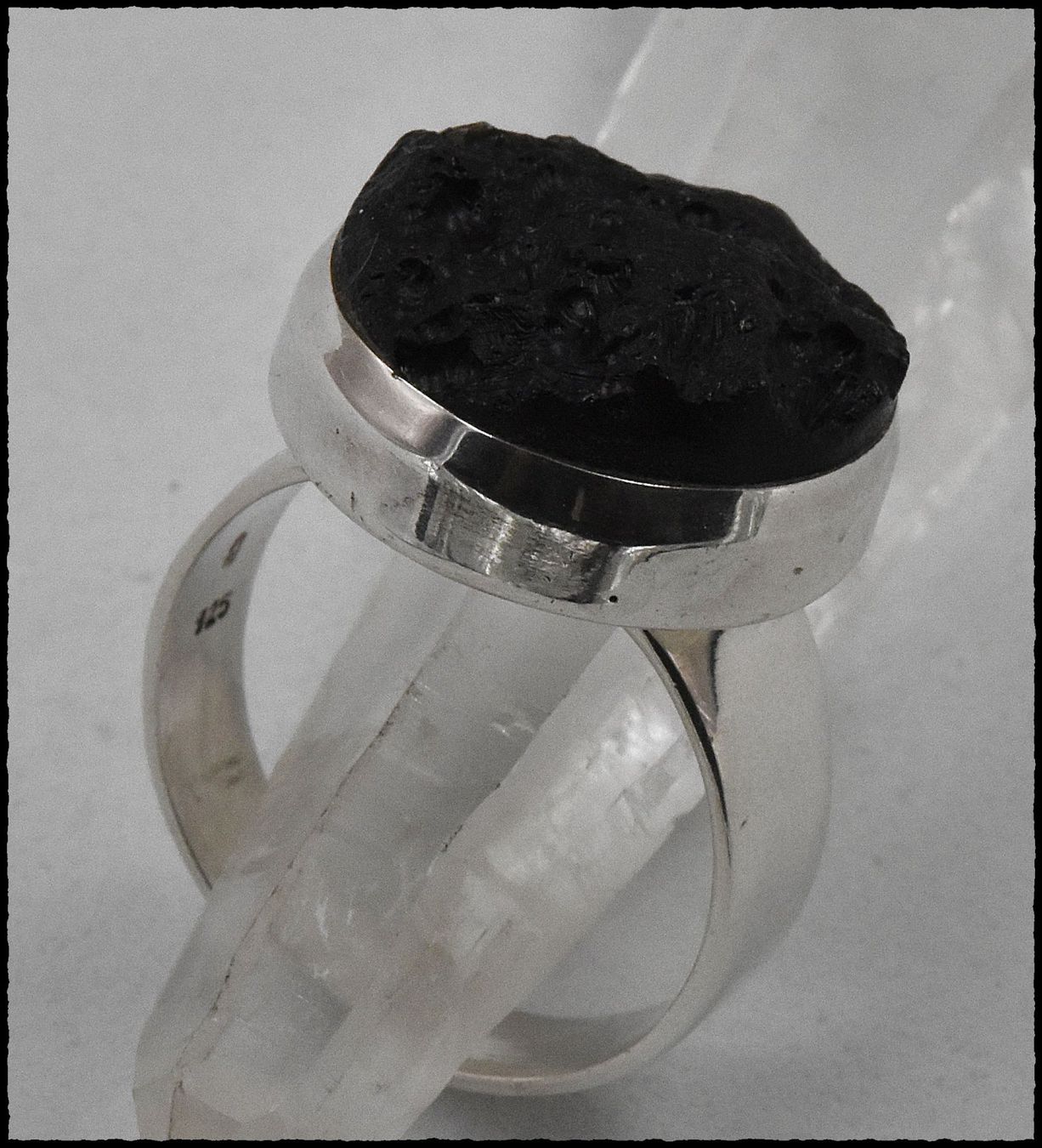 Anelli: ♛ Grosser Tektit 925 Silberring – Nuovo e nell'imballaggio originale da Oberglatt ZH venduto da hot_j8d9 1