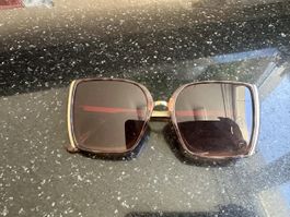 Damen Sonnenbrille braun gemustert 