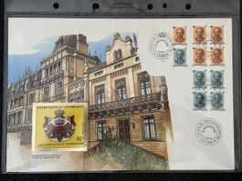 philatélique Luxembourg 1989 oblitéré bon état
