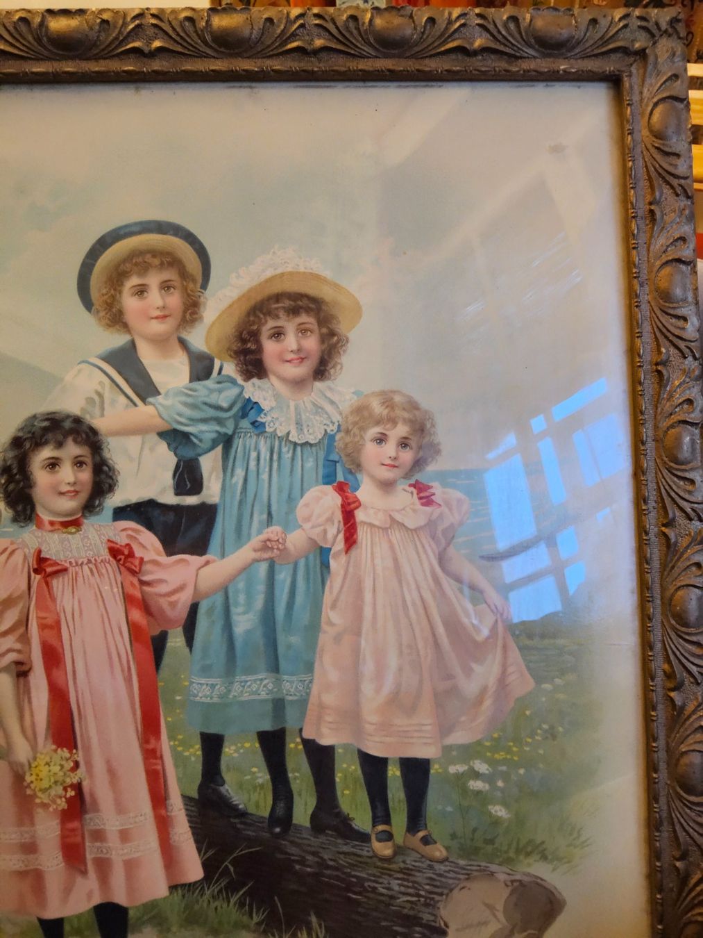 Foto & Immagini: Antikes Bild in Rahmen - Kinderportrait, ca 1880 – Usato da Zürich venduto da SciTec 6