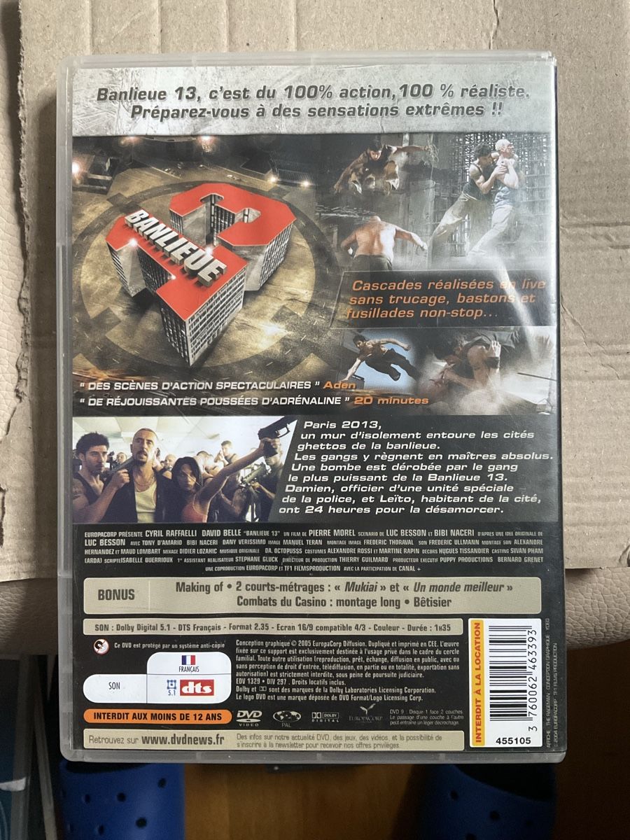 Alle DVDs: DVD B13 Banlieue 13 – Gebraucht aus Veyrier von Deniro2 1