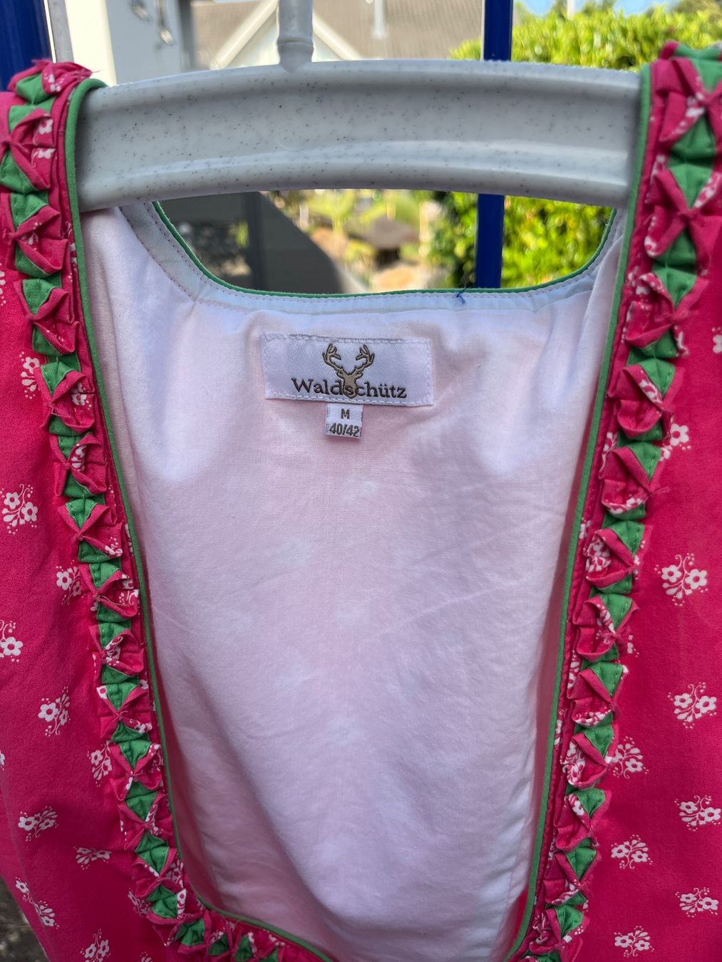 Vestiti: Dirndl mit Bluse Baumwolle und Lederjacke Grösse 40/42 – Usato da Aarberg venduto da Robwal 1