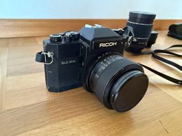 Ricoh SLX 500 Analogkamera, 2 Objektive, Blitz, M42
