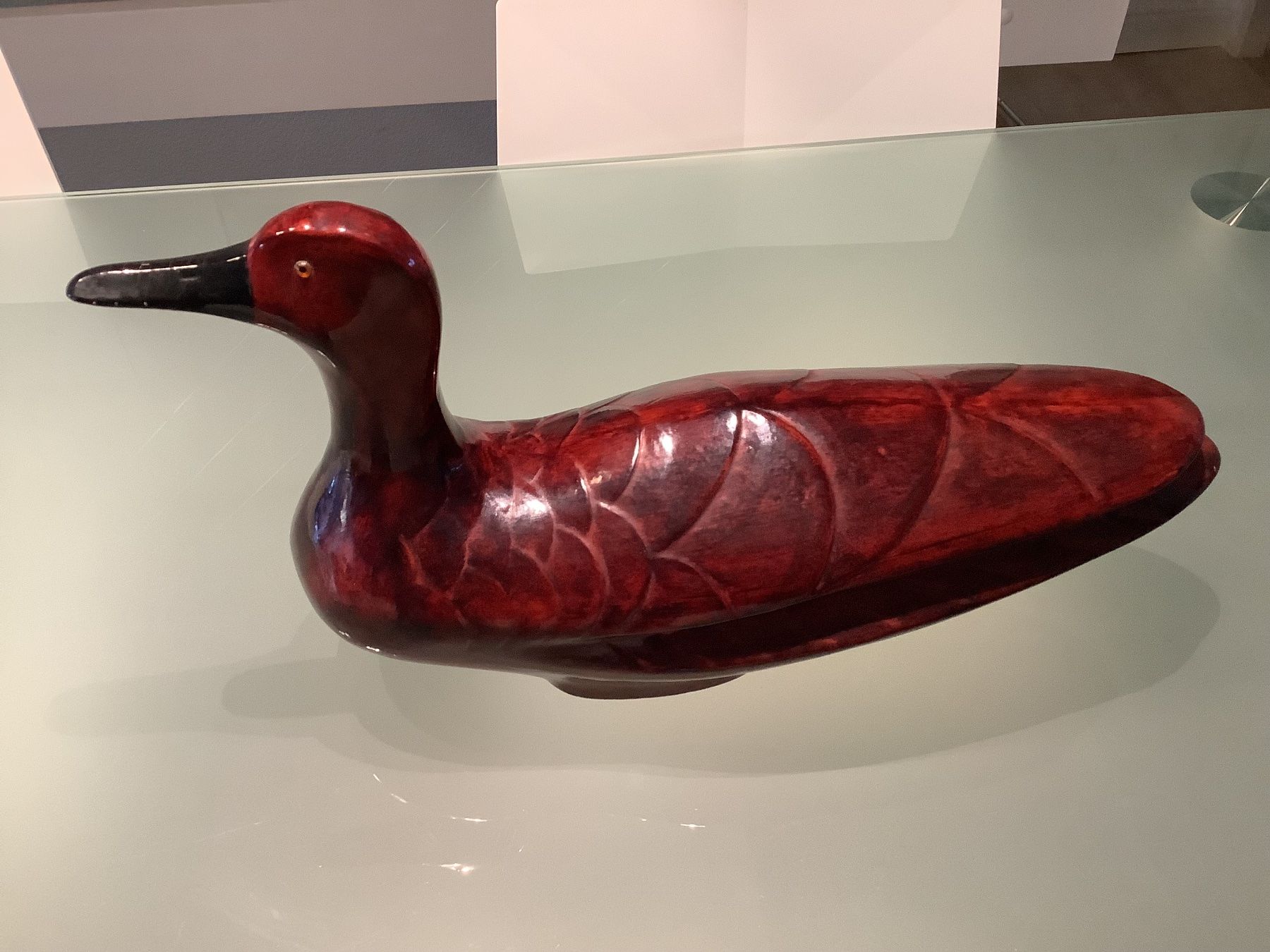 Sculture & Statue: Canard décoratif en bois sculpté – Usato da Chancy venduto da Capu19 3