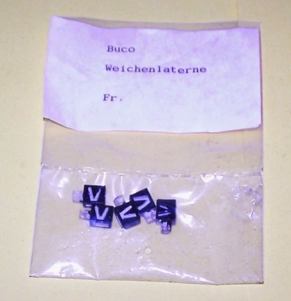 Buco Modelleisenbahnen: Buco H0 Weichenlaternen 5 Stk. handbemalt, Originalteil – Neu (gemäss Beschreibung) aus Brüttisellen von Rentner44zh 1