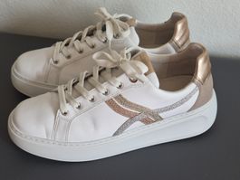 Gabor Comfort Sneaker weiss gold Grösse 41 