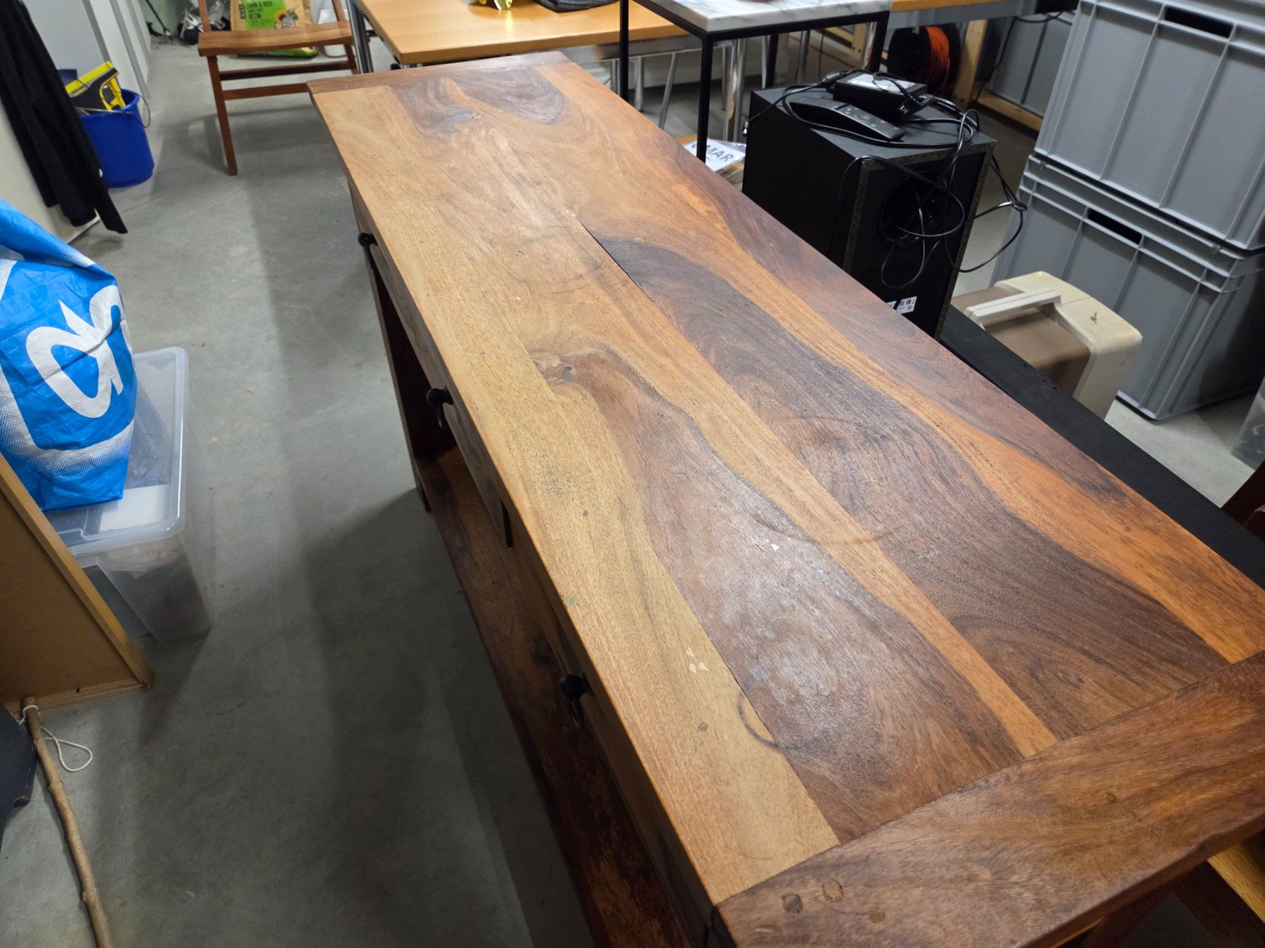 Console: Konsolentisch Holz mit 3 Schubladen – Usato da Ossingen venduto da Combeferre 3