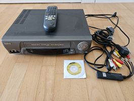 Sanyo VHR-797 VHS-Player mit Fernbedienung & Kabel