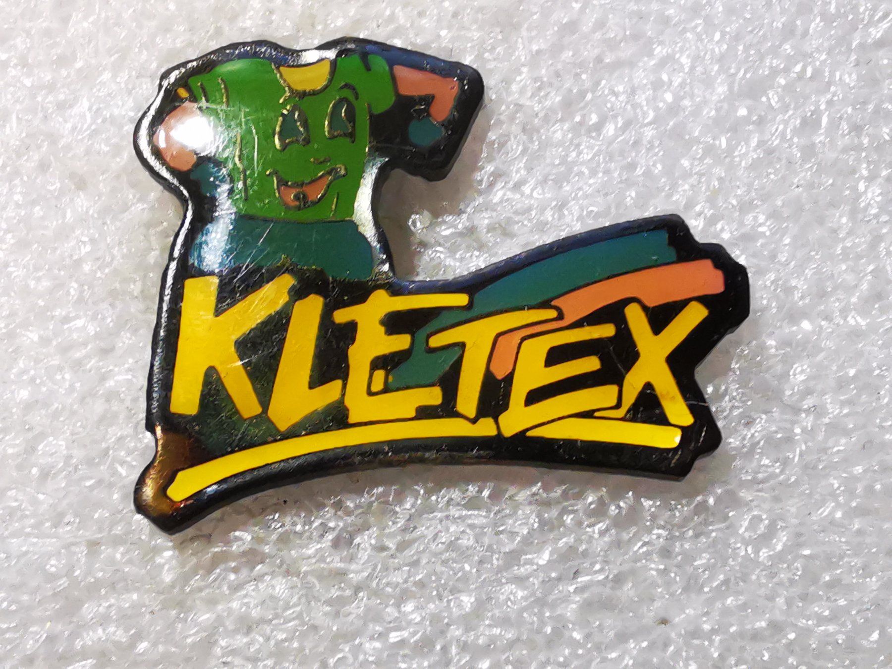 Placchette & Badge: Ansteckpin 71: Kletex – Usato da Oppligen venduto da Pin-Fall-Shop