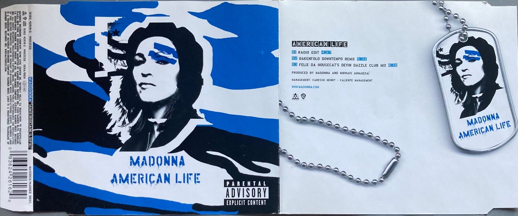 CD: MADONNA - AMERICAN LIFE – Usato da Poliez-Pittet venduto da Newtown-Records