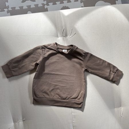Taupe H&M baby sweatshirt 86 cm 12-18 months 