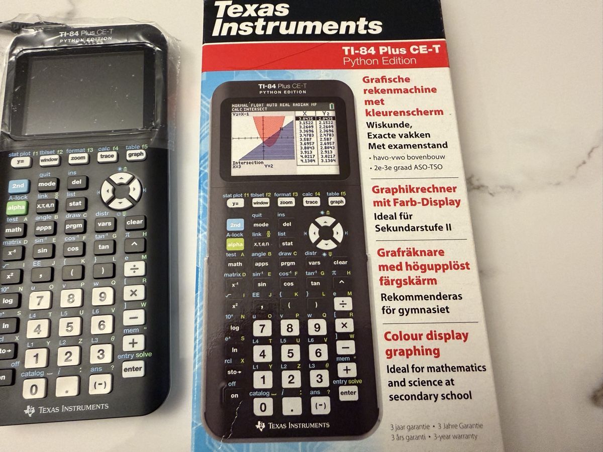 Texas Instruments Calcolatrici tascabili: Neuer Grafikrechner TI-84 Plus CE-T Python Edition – Nuovo e nell'imballaggio originale da Bettlach venduto da Tradenet100 3