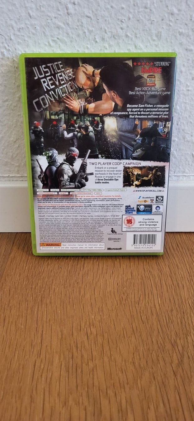 Microsoft Giochi: Xbox 360 - Splinter Cell Conviction – Usato da Münsingen venduto da DigitaleSpielecke 1