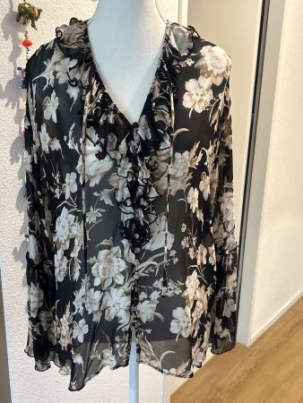 Damen Bluse transparent Blumenmuster von The Kooples Paris