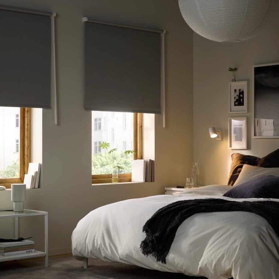 Ikea Tende: FRIDANS Verdunklungsrollo, grau, 140x195 cm – Nuovo (secondo la descrizione) da Basel venduto da js_fl