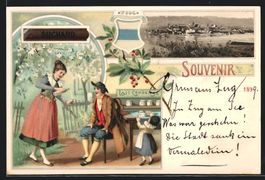 Litho Zug, Kakao Suchard, Ortsansicht, F