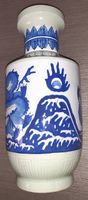 Große Keramikvase blauer Drache / Seladon
