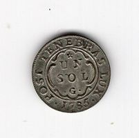 (2189) Genf, 1 Sol, 1785, Super, stgl