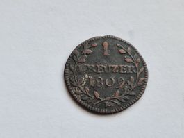 Kanton  St.Gallen 1 Kreuzer 1809 selten.