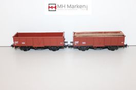 Liliput 2x 23150 offene Güterwagen der SBB CFF FFS DC H0 OVP