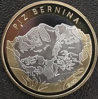 10 Fr. Gedenkmünze 2006 stgl. Piz Bernina aus Münzsatz