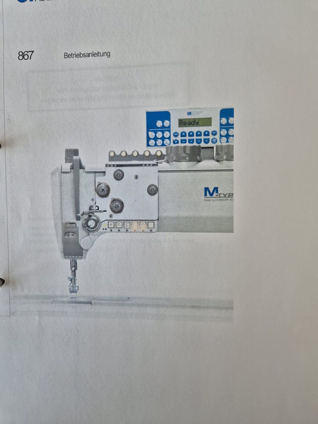 Dürkopp Nähmaschinen: Industrienähmaschine Dürkopp 867-190040-M – Gebraucht aus Läufelfingen von uk54 2