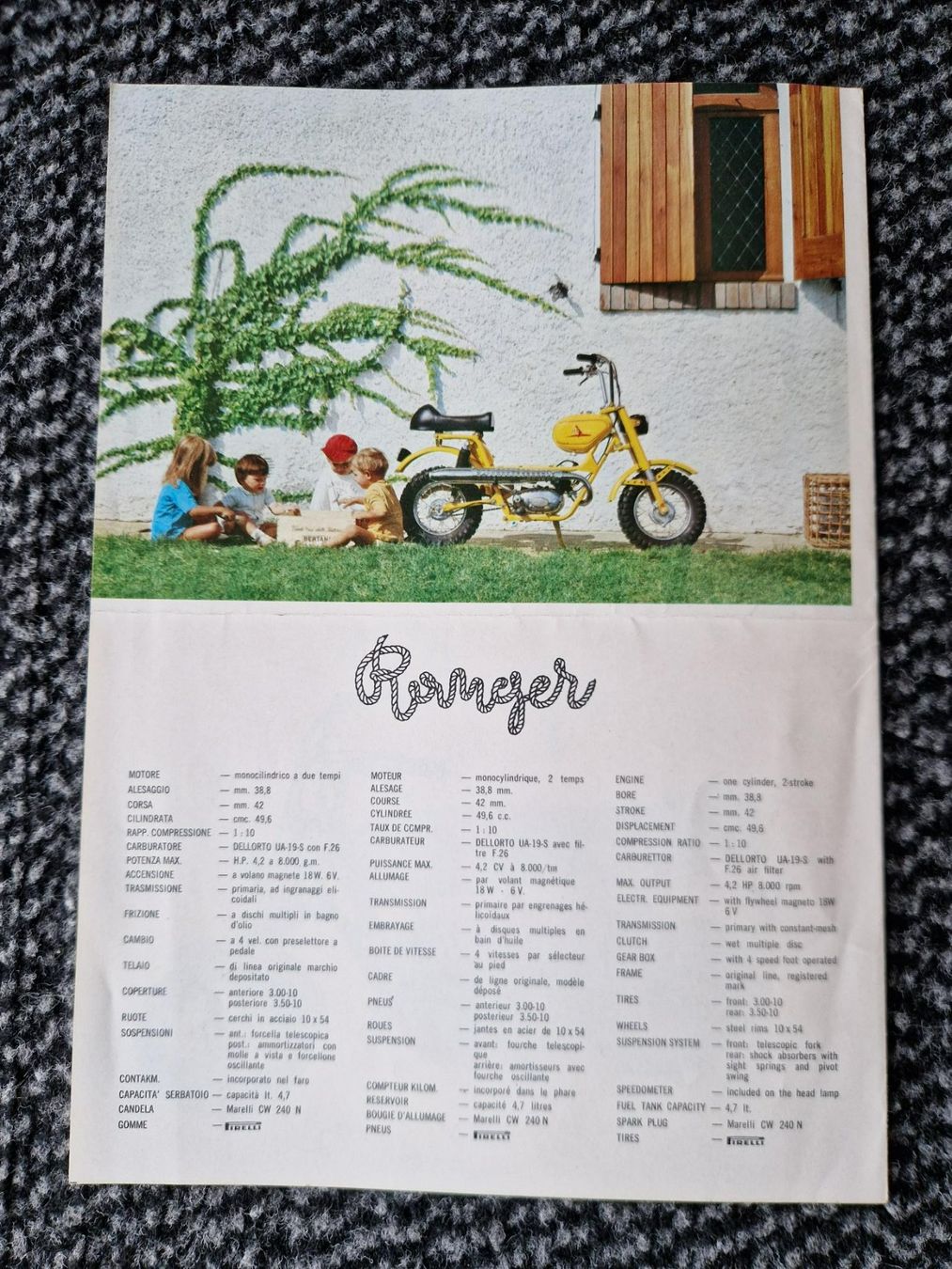 Documenti: Original Prospekt ITAL Kleinmotorrad, Töff – Usato da Dürnten venduto da Bachtel84 2