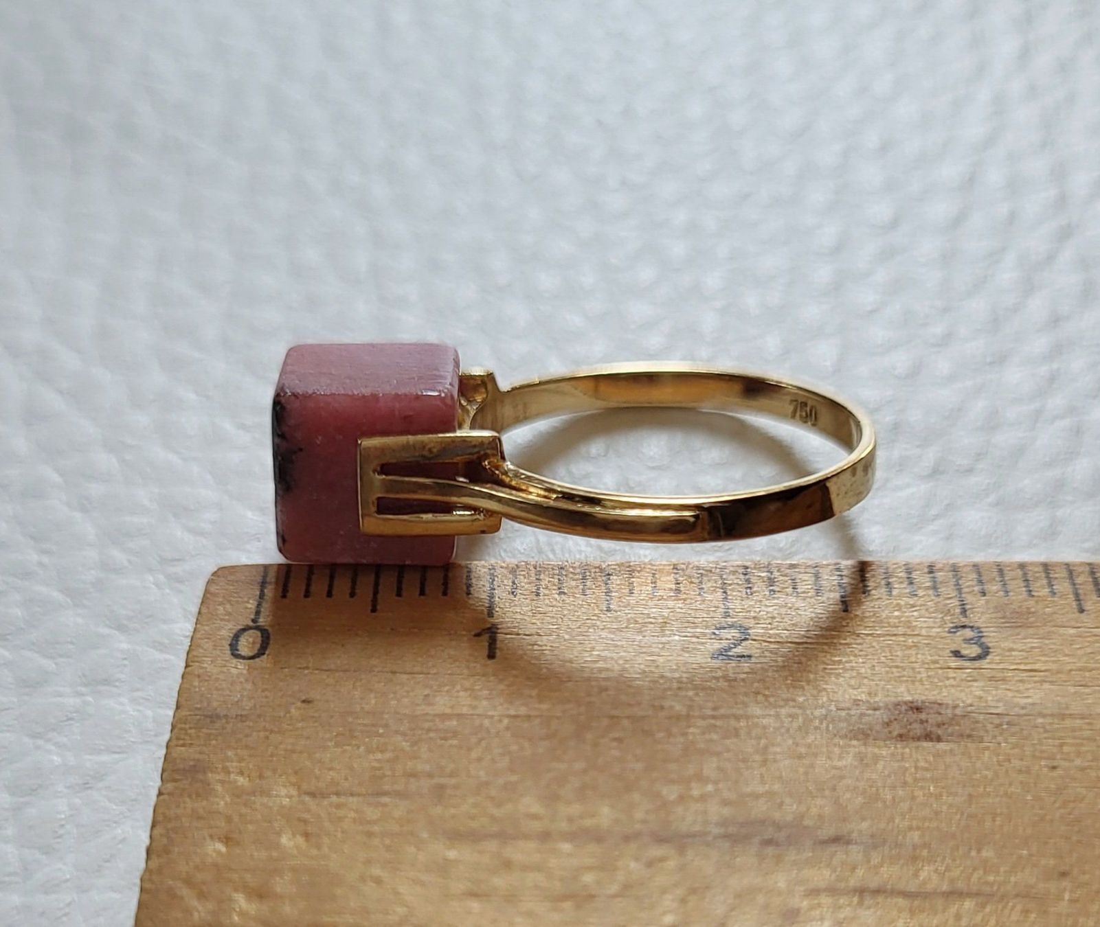 Anelli: 18 Karat 750 Gold Ring Mit Stein – Usato da Wald ZH venduto da Dasilver 7