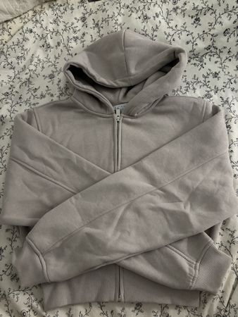 Felpa con cappuccio e zip grigio taglia S nuovo