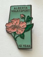 1 Pin Alberta Volkssport 10 Jahre