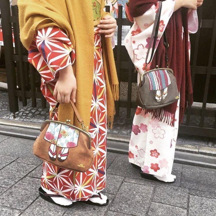 Japanische Kimono Style Schultertasche 1