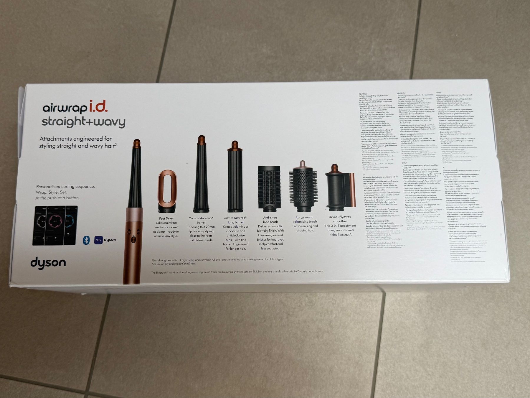 Dyson Piastre & Arricciacapelli: Dyson Airwrap i.d. Straight+Wavy Amber Silk – Nuovo (secondo la descrizione) da Rotkreuz venduto da gismo_83 5