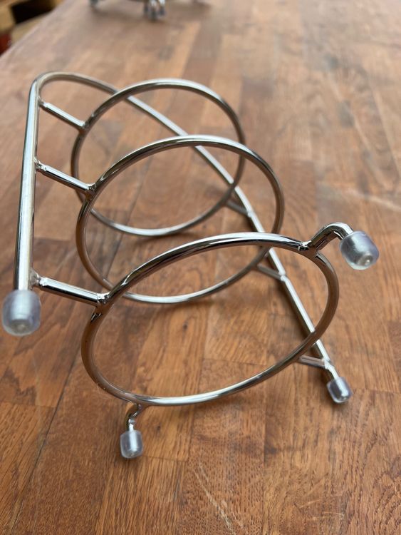 6er-Set Edelstahl Tellerständer - Verstärkte Halterungen Für Bilderrahmen Bis 26cm