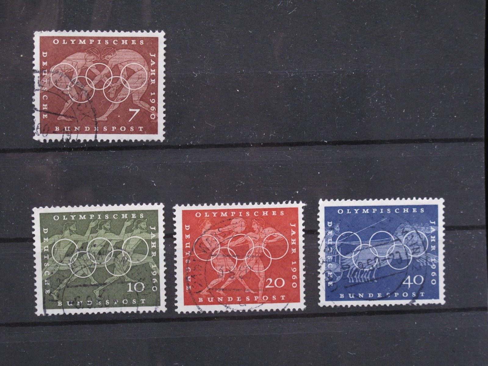 Tutti i francobolli: BRD 1960 Olympische Spiele Rom gest. – Usato da Wil SG venduto da fva01