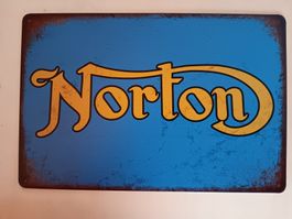 Norton Blechschild